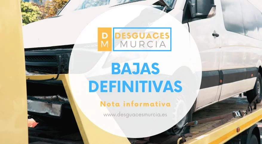 Nota informativa - Baja de vehículos en Murcia